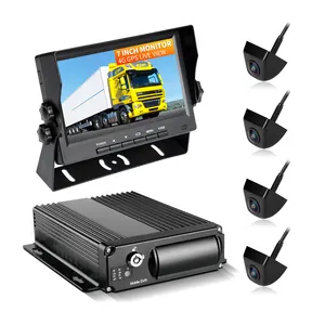 GISION 4G WIFI Remote Vehicle Management GPS Tracking Free Software 4 Channel Truck MDVR