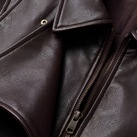 Veste en cuir ample pour femme, modèle 767