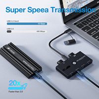 Hub USB C 10Gbps 6 Port, Splitter USB C, Hub Laptop, Splitter USB C 4 Port 3.2 Gen2