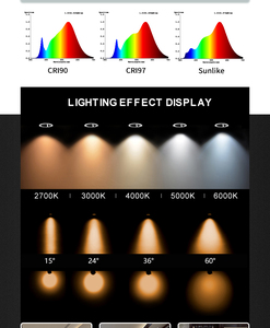 مصباح IP65 1800-3000K منخفض إلى مرتفع إضاءة ليد يمكن تخفيفه من التضاريس الثلاثية - Product Image 5
