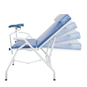 Tempat Tidur Pemeriksaan Ginekologi Medis dari Baja, Perabot Rumah Sakit, Meja Pemeriksaan Lipat yang Dapat Disesuaikan untuk Penggunaan Klinik - Product Image 3