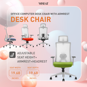 كرسي مكتب شبكي مريح من المُصنِّع، كرسي استرخاء بظهر مرتفع، كراسي دوارة، أثاث مكتبي تنفيذي - Product Image 1