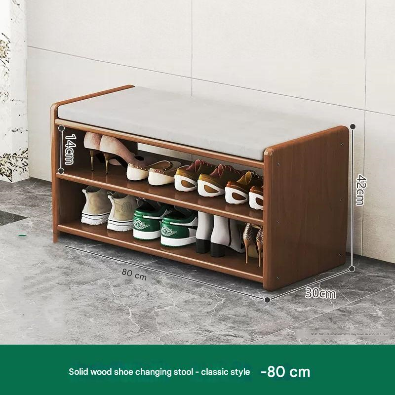 Panca Porta Scarpe in Legno Massello 80CM