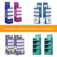 Présentoirs de sol en plastique ondulé Coroplast pour supermarchés, promotionnels, pour magasins de détail, étagères en PVC