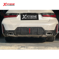 Kit carrosserie XTREME en fibre de carbone sèche avec diffuseur arrière et feu stop LED pour BMW G20 G21 320i 330i M340i 2022-2026