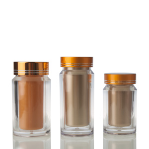 DINGNA 60ml PS Custom Logo Eco Friendly Medicine Vitamin Pill Supplements Plastic Capsule Bottle With Silk Screen Printing