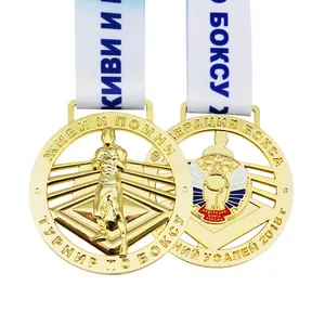 卸売デザイン3Dカスタムブランク記念報酬ステンレス鋼金属スポーツメダル