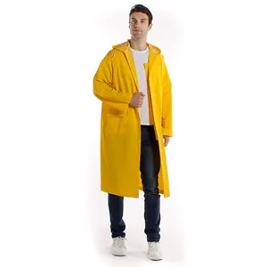สินค้าใหม่สีเหลืองหนึ่งขนาดเหมาะกับเสื้อกันฝนฝนเสื้อกันฝนยาวกันน้ำ