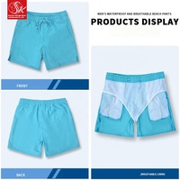 Traje de Baño de 2 Piezas para Niños SK, 100% Nailon, Forro Transpirable, Repelente al Agua, Secado Rápido, Pierna Recta, para Playa