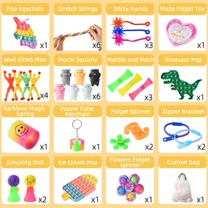 PT Trending New Fidget Toys 2023 72 Pcs Fidget Toys Pack Party Favors For Kids Adults Fidget Toys Pack Party Favors For Kids