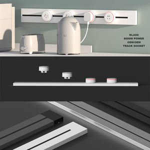2024 Hot Sale Kunden spezifische 8000W 32A Wand-Küchen steckdosen 0,4 M-3M Aluminium legierung Power Track <span class=keywords><strong>Rail</strong></span> <span class=keywords><strong>System</strong></span> 3 <span class=keywords><strong>UK</strong></span> Steckdosen - Product Image 6