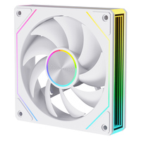 Ventilador para PC SNOWMAN OK120-ARGB-WH de 120 mm, Blanco, ARGB, 15-20dBA, Silencioso, PWM, Espejo Infinito, 5V, 3 Pines, Sincronización, Venta al Por Mayor