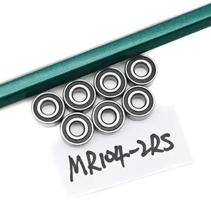 ABEC-rodamiento de bolas en miniatura de acero cromado, 1, 3, 5, 4x7x2,5, MR74ZZ, SMR74-2RS, MR74RS, sr74zz