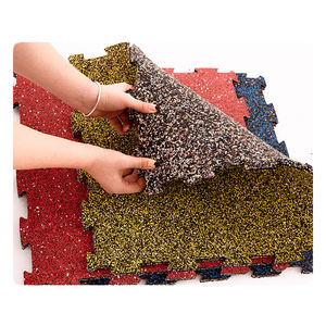 Baldosas de goma para suelo elástico antideslizante gimnasio - Product Image 1