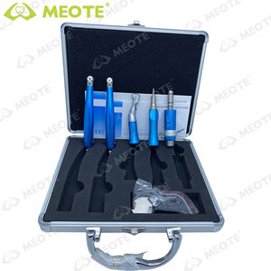 1 세트 키형 저속 2 개 주도 고속 및 컬러 치과 핸드피스 학생 키트 에어 터빈 콘트라 앵글 알루미늄 박스 - Product Image 6