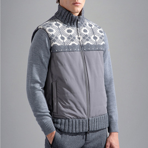 Cotone imbottito toppa <span class=keywords><strong>lavoro</strong></span> maglieria Design norvegese lana Jacquard ibrido gilet - Product Image 2