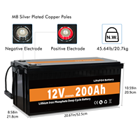 Sistem Penyimpanan Energi 12v 200ah Lifepo4 Lithium 12v 200ah 150ah 100ah Paket Baterai Lifepo4