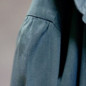 Camisa Casual <span class=keywords><strong>de</strong></span> Verano para Hombre, Personalizada, Color Azul Lago, 100% Algodón, Transpirable, Ecológica, con Tela Italiana FLAMENCO, Corte Entallado - Product Image 4