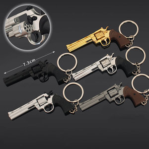 Mini <span class=keywords><strong>Python</strong></span> khẩu súng lục 70mm Đồ chơi súng Keychain giá rẻ thực tế 7cm kim loại súng hình dạng Keychain lắp ráp <span class=keywords><strong>Python</strong></span> Súng 357 Keychain - Product Image 1