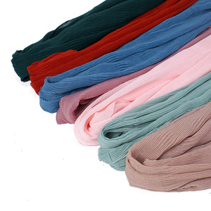 <span class=keywords><strong>2026</strong></span>年新作 マレーシア・インドネシア ヒジャブ ホットスタイル 卸売 コットンニットスカーフ アイラッシュエッジスカーフ - Product Image 5