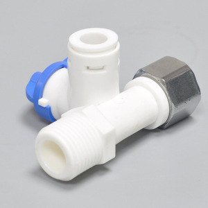 Robinet à bille trois voies 1 pouce avec connecteur pour filtre à eau et capuchon en acier inoxydable pour installation de purificateur - Product Image 3