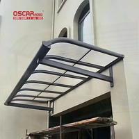Aluminium Porte Auvent Fenêtre Multiple Taille Uv Extérieur Porte Avant Couverture Maison Patio Jardin Manuel Puissance Enduit Auvent