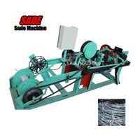 Machine à fabriquer du fil barbelé à double torsion à grande vitesse, nouvelle, certifiée CE, moteur de 2,2 kW, facile à utiliser, composants principaux