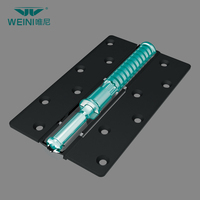 Nouvelles charnières de porte automatiques à fermeture douce en aluminium, style papillon hydraulique de type F en acier inoxydable de 6 pouces