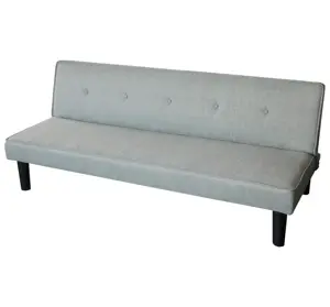 Kaliteli İtalyan tasarım gri 3 kişilik keten ucuz futon çekyat