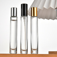 Fond épais Vintage 10 ml Mini Rond Clair Rechargeable Bouteilles De Parfum 10 ml Échantillon De Qualité Verre Parfum Décants
