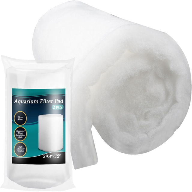 Premium Soft Aquarium Filter Floss - Washable Reusable Synthetic Filter Cotton Pad