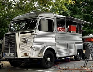 Camionnette alimentaire électrique rétro personnalisée Citroën avec machine à expresso commerciale <span class=keywords><strong>pour</strong></span> affogato dans un centre artistique - Product Image 3