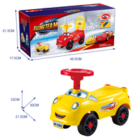 Vente en gros de poussette pour bébé yo-yo, voiture jouet à quatre roues, trottinette pour bébé, jouet d'équilibre assis, bébé heureux avec balançoire poussant la main de la voiture