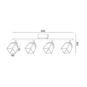 Spot LED moderne à angle réglable avec base en fer, alimentation CA, montage en surface, pour salon, chambre et hôtel - Product Image 6