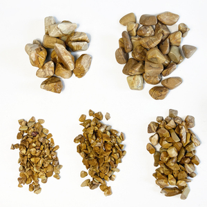Ghiaia Gialla Naturale Effetto Legno, Pietra Ecologica Durevole, Ghiaia Frantumata per Acquari, Decorazione Paesaggistica, Sabbia di Base per Pavimentazione - Product Image 4