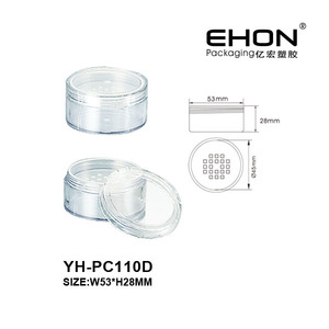 3 Layers Clear Window Loose Powder Case Stackable <b>Plastic</b> <b>Jars</b> 10g With Sifter Empty Cosmetic Loose Powder <b>Jar</b> - Product Image 5