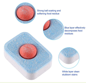 High Quality OEM ODM Factory Brand Dishwashing Detergent Eco-Friendly Solid Pod Tablets Safe Dishwasher <strong>Salt</strong> <strong>Tabs</strong> - Product Image 6