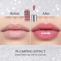 Gloss à lèvres végétalien de luxe bio avec formule anti-transfert pour maquillage de fête, service OEM ODM d'emballage