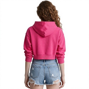 <b>Men</b> Casual Solid Color <b>Hooded</b> Crop <b>Top</b> Pullover Sweatshirt Polyester/Cotton Fleece 250g Knitted ODM Autumn Regular Fit - Product Image 3