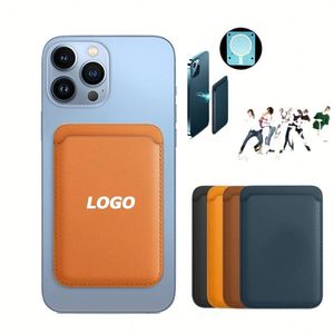 Portefeuille de téléphone en cuir PU personnalisé avec porte-cartes, poche adhésive pour carte d'identité pour cadeaux promotionnels - Product Image 1