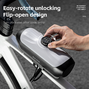 WEST BIKING Bolsa <span class=keywords><strong>de</strong></span> <span class=keywords><strong>Herramientas</strong></span> <span class=keywords><strong>para</strong></span> Reparación <span class=keywords><strong>de</strong></span> Bicicletas, Bolsa <span class=keywords><strong>de</strong></span> Ciclismo Impermeable y Portátil, Bolsa <span class=keywords><strong>de</strong></span> Bicicleta <span class=keywords><strong>MTB</strong></span> con Candado Antirrobo y Contraseña - Product Image 2