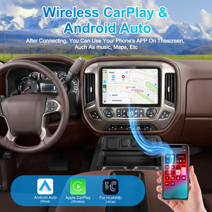 วิทยุติดรถยนต์ NaviHua ระบบแอนดรอยด์ จอสัมผัส 2DIN พร้อมระบบนำทาง GPS และมัลติมีเดีย สำหรับรถยนต์ Chevrolet Silverado GMC Sierra - Product Image 5