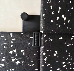 Tapetes de Gimnasio Encastrables de Plástico Compuesto Negro de 20 mm, Suaves, Impermeables y Ecológicos para Interiores - Product Image 4