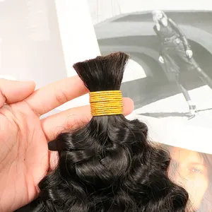 Rohes Haar Hot Selling Nagel haut ausgerichtet Virgin Remy Echthaar Ein Spender Deep Wave Hair Bulk