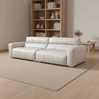 Canapé d'angle moderne et minimaliste en cuir 2 places pour salon, hôtel, appartement et villa - Vente en gros de meubles de loisirs