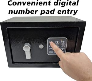 Caja Fuerte Digital Inteligente para Hoteles y Familias, Económica, con Asa y Cerradura con Llave - Product Image 2