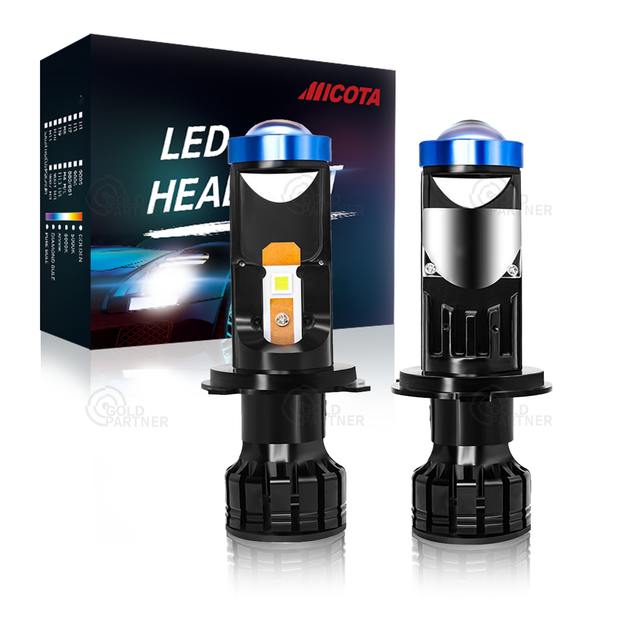 OEM High Power H4 Mini Projector Bulbs H7 Mini Bi Laser Projector Lens H4 H7 Bi Led Laser Projector Lens