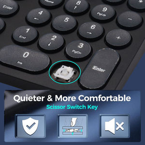 Clavier sans fil rechargeable Bluetooth Teclados pour tablette Clavier portable rétroéclairé pour tablette iPad téléphone - Product Image 4