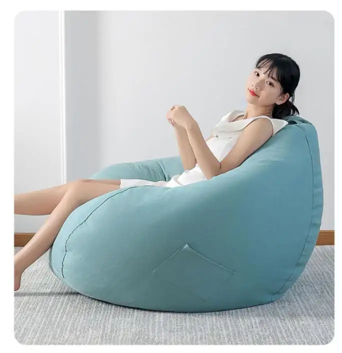 성인 어린이 패브릭 의자 Beanbag 편리한 휴대용 거실 맞춤형 커버 크기 편안한 좋은 품질의 의자