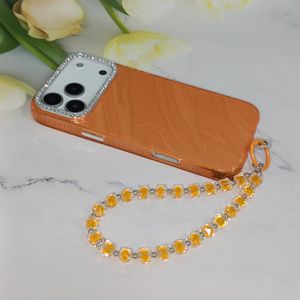Étui de téléphone portable antichoc en TPU+PC de style Ins avec chaîne pour <span class=keywords><strong>11</strong></span>/12/13/14/15/16/17 Pro Max pour Samsung S23U/S24U/S25U/S26U - Product Image 3